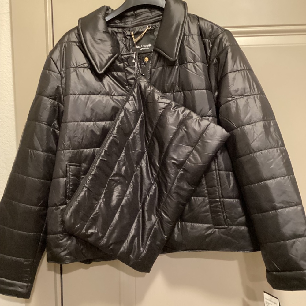 Kate Spade New York Quilted Water Resistant Jacket, size XL - Picture 7 of 12